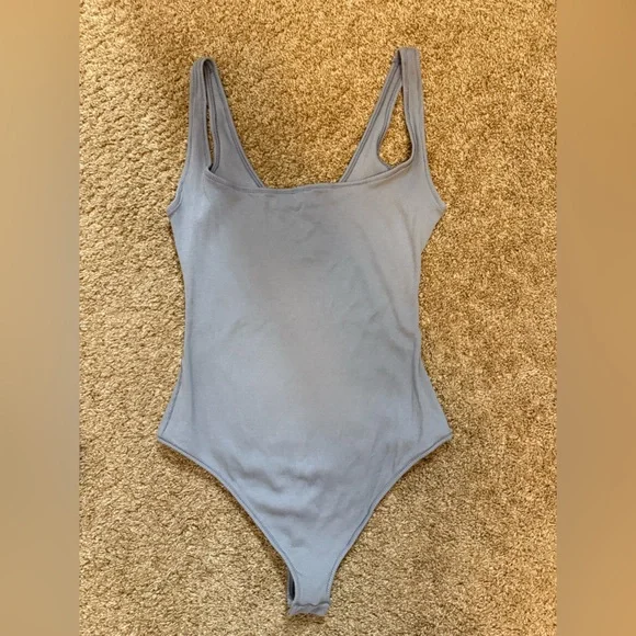 SKIMS Deep Sea Square Neck Bodysuit - Picture 2 of 6